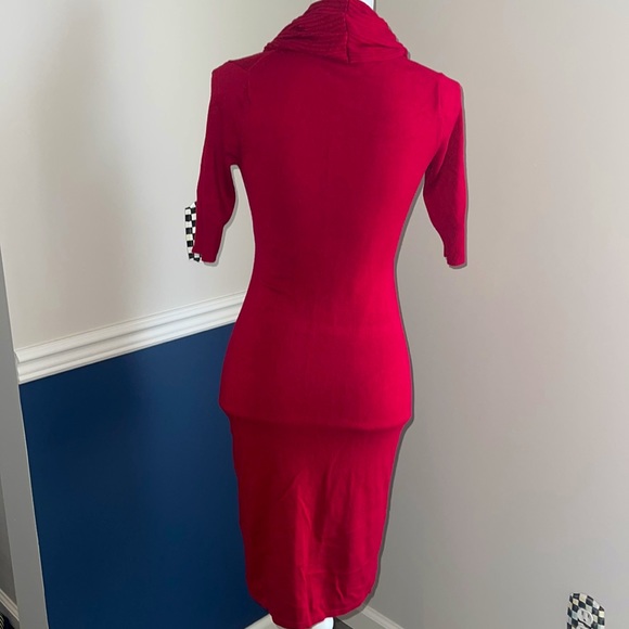 Express Body-con Red Sweater Mini Dress- Small - Picture 2 of 5